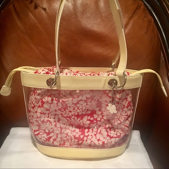 burberry transparent bag